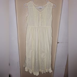 Partners Intimates Gown vintage Womens Size Large yellow Sleepwear